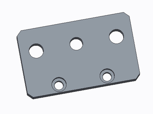 Aluminum CNC milled connector part OEM making service supplier