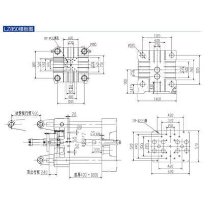 850T Cold Chamber Pressure Die Casting Machine supplier